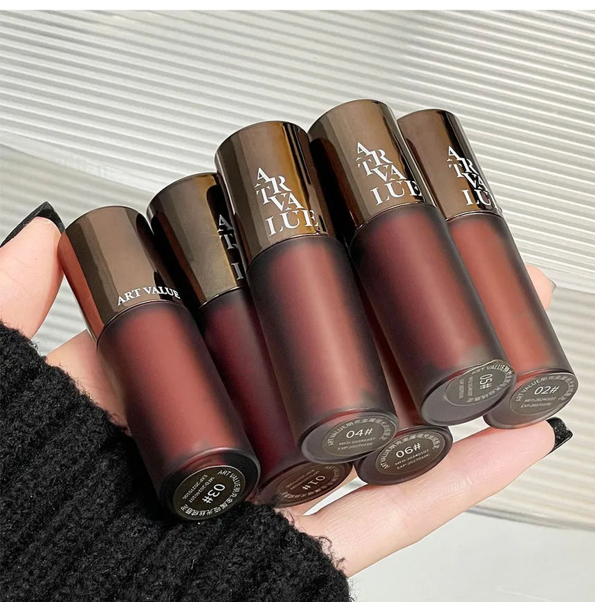 Art Value - Punk Metallic Matte Velvet Lip Mud - Atmosphere Red #5