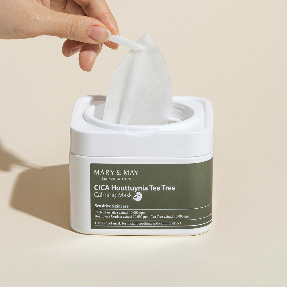 Mary&May - Cica Houttuynia Tea Tree Calming Mask 30/sheets