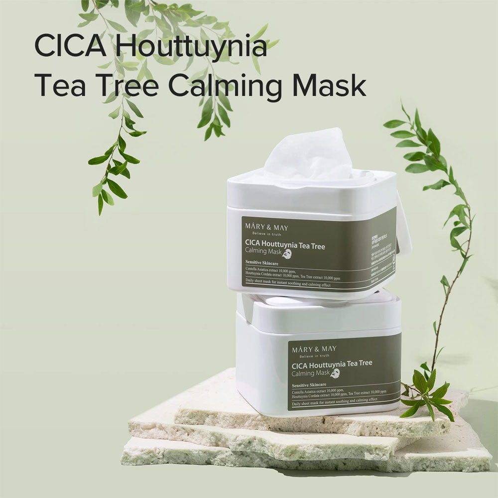 Mary&May - Cica Houttuynia Tea Tree Calming Mask 30/sheets
