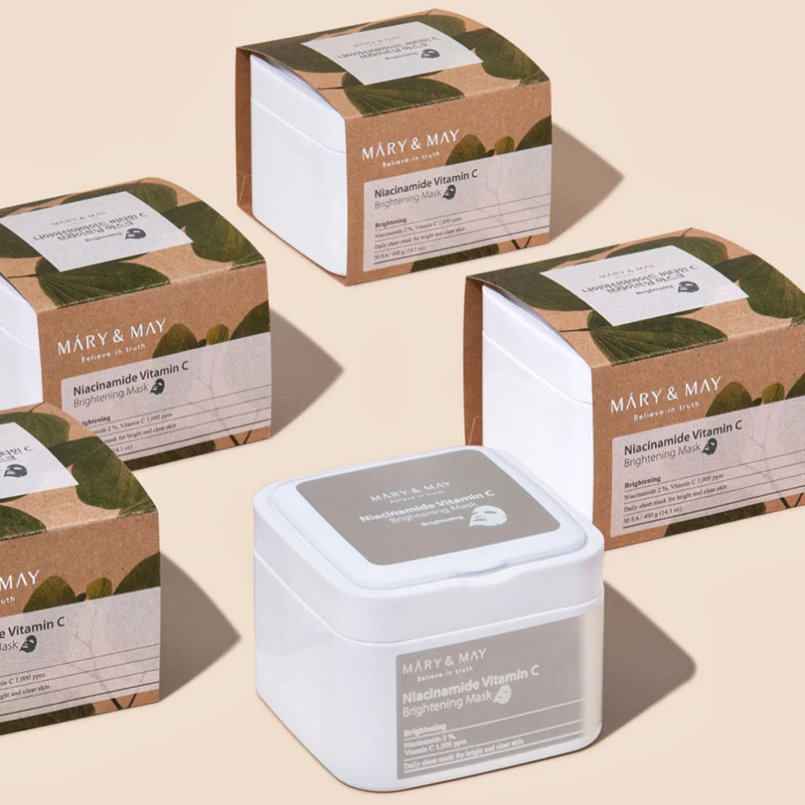 Mary&May - Niacinamide Vitamin C Brightening Mask 30 sheets