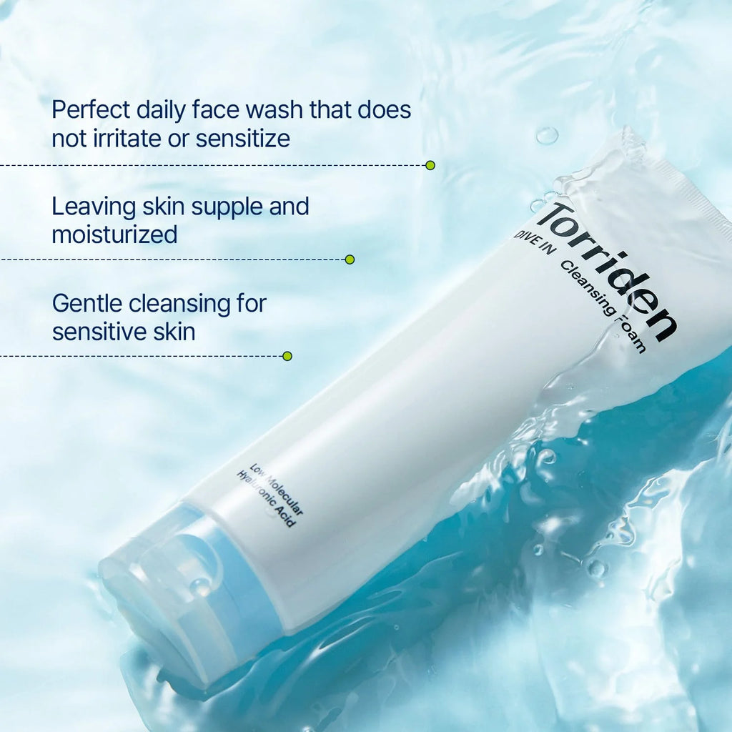 Torriden - DIVE-IN Low Molecular Hyaluronic Acid Cleansing Foam